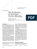 The Evaluation of Abnormal Uterine Bleeding