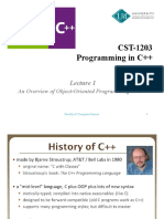 An Overview of Object-Oriented Programming in C++