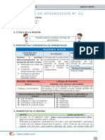 Sesiones - Proyecto de Aprendizaje I - Editora Quipus Perú