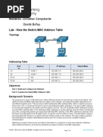 7.3.7 Lab - View The Switch MAC Address Table