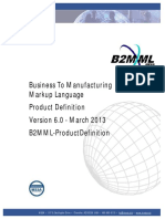 Business To Manufacturing Markup Language Product Definition Version 6.0 - March 2013 B2Mml-Productdefinition