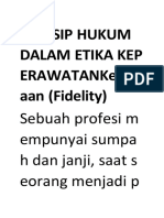 Prinsip Hukum Dalam Etika Kep Erawatankeseti Aan (Fidelity)