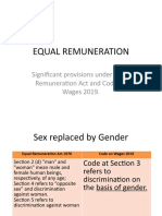 3.0 Equal Remuneration Act