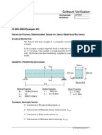 Software Verification: IS 456-2000 Example 001