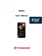 Transcend MP850 User Manual