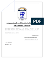 Assignment on Type of Subsidies As Mentioned In WTO Subsidies Agreement.pdf