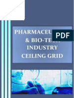 Pharmaceutical & Bio-Tech Industry Ceiling Grid