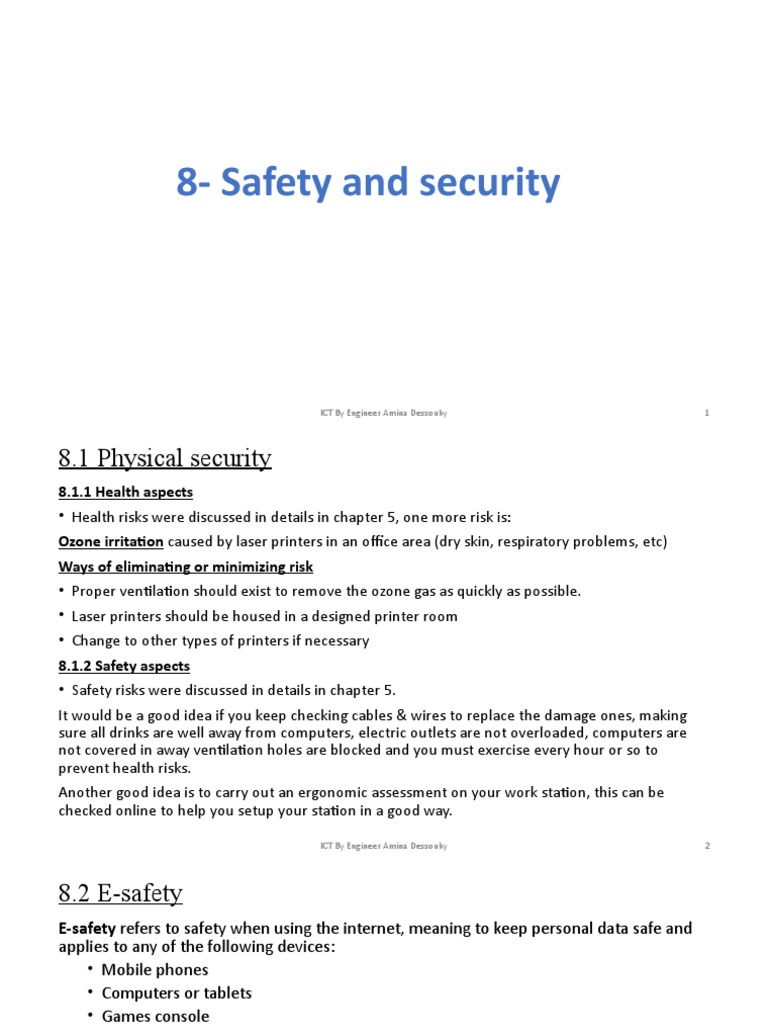 ICT Safety and E-Security Guidelines | PDF | Transport Layer Security ...