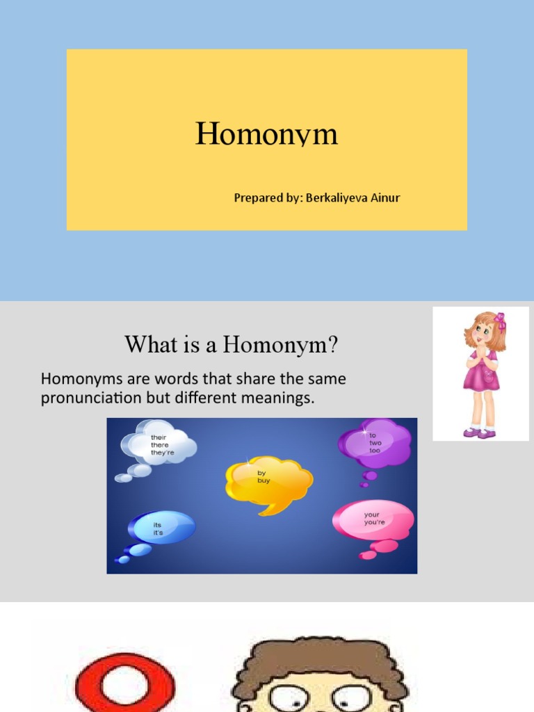Understanding Homonyms in English | PDF