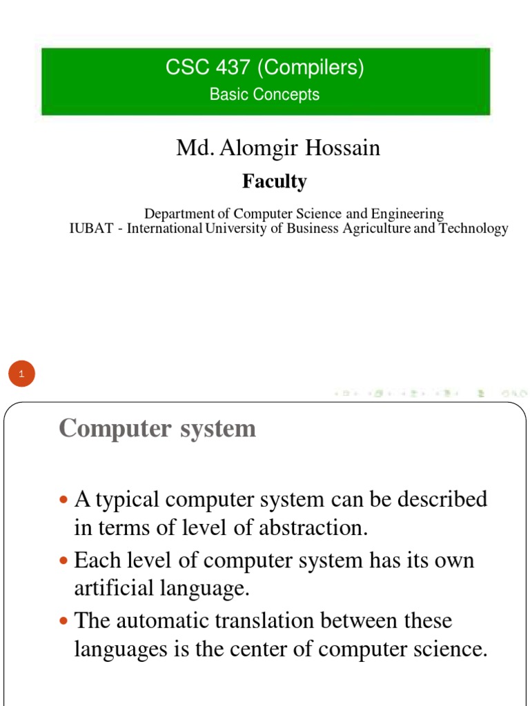 CSC 437 Chapter 1 | PDF | Computer Program | Programming