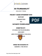 Xxe Vulnerability: Project-Based Internship 2020