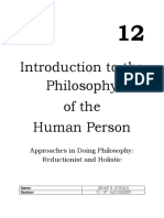 Into To Philosophy of Human Person