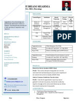 Shubham Sharma: BBA, MBA (Pursuing)