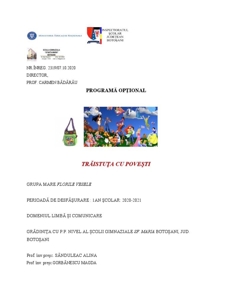 Optional traistuta cu povesti argument 1 pdf