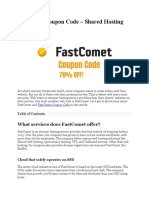 Fastcomet Coupon Code - 70% Exclusive Offer