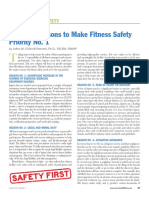 Top Five Reasons to Make Fitness Safety