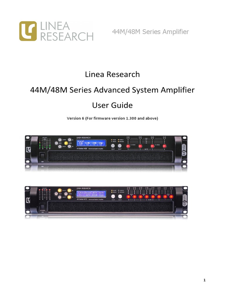 LineaResearch-44M 48M Series User Guide | PDF | Haut-parleur ...
