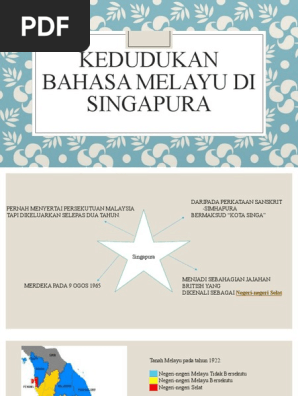 Kedudukan Bahasa Melayu Di Singapura Pdf
