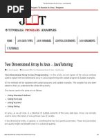 Two Dimensional Array in Java - JavaTutoring-por