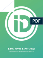 Brilliance Built Here: Fall/Winter 2020 - Tech Programs For Ages 7-19