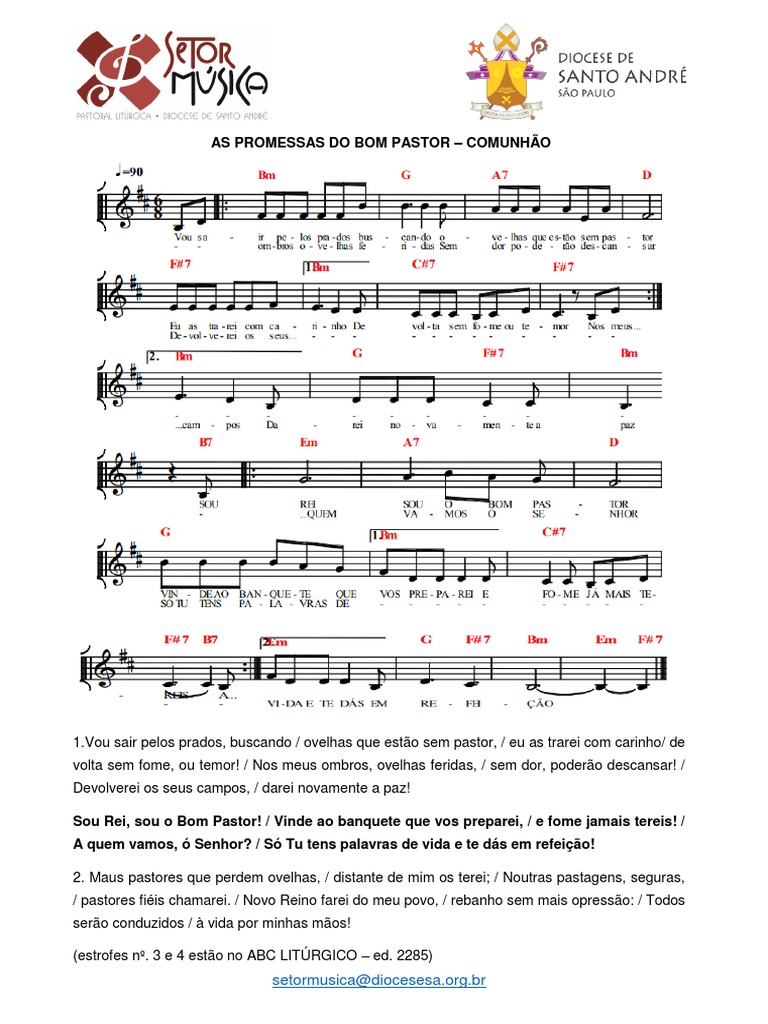 Sou Rei Sou Bom Pastor | PDF