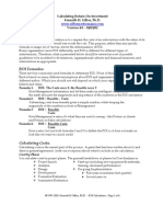 ROI Calculation:: Calculating Return-On Investment Kenneth H. Silber, Ph.D. Version 4.0 - 04/03/02