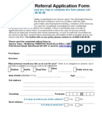 Self Referral Form for LGBT Foundation Services
