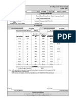 Project Information SO-33011 1. Sample Identification: Test Report For Sieve Analysis ASTM D-422