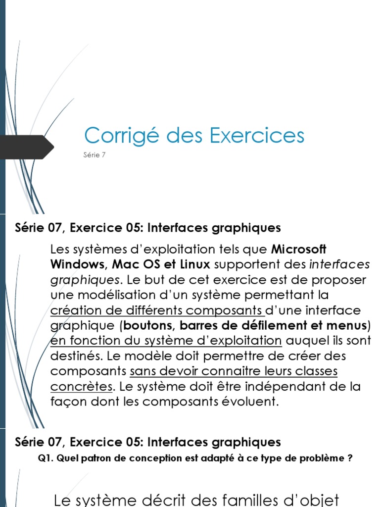 Corrigé Exercices Java POO Interfaces | PDF | Java (Langage de ...