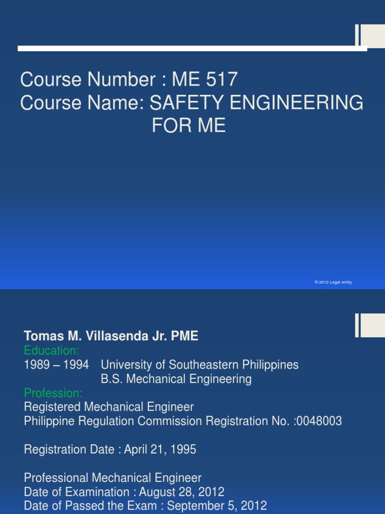 Safety Engineering | PDF | Occupational Safety And Health ...