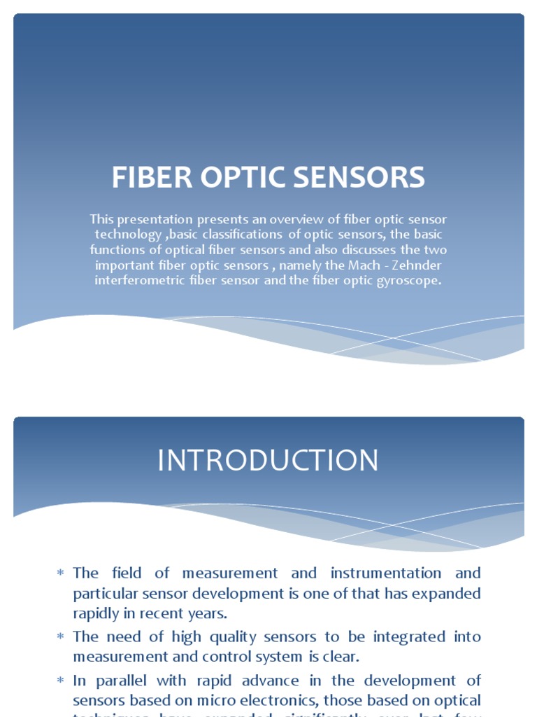 Fiber Optic Sensors | PDF | Interferometry | Optical Fiber