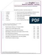 Halloween - Exercises 2 PDF