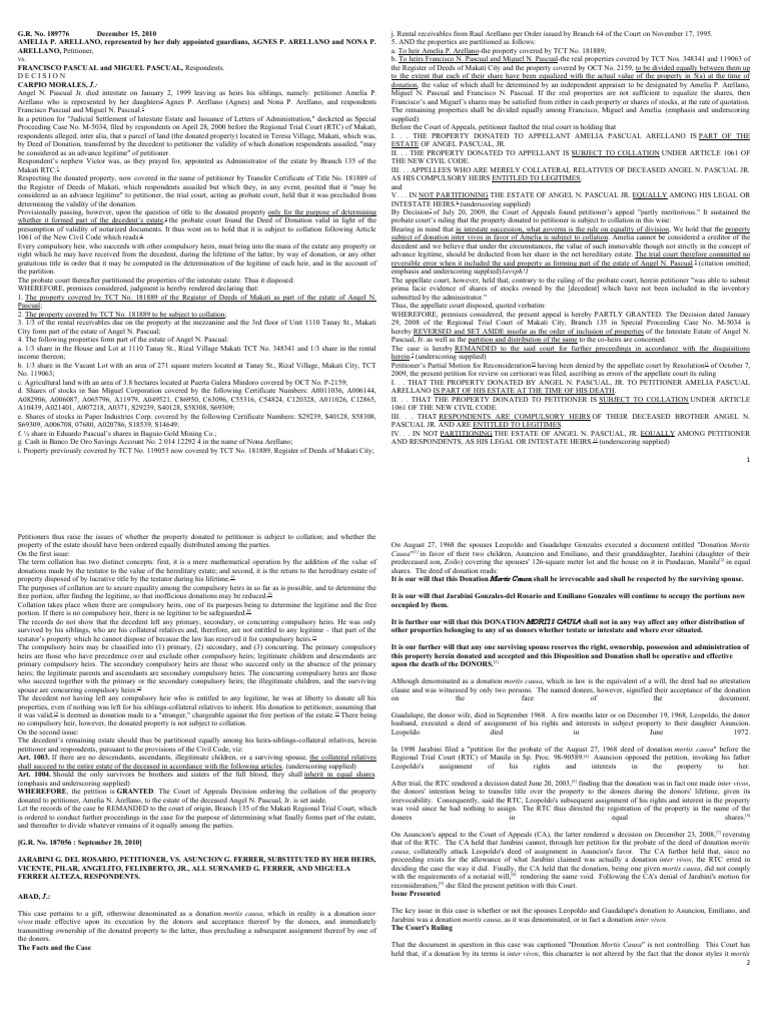 Succession 1 | PDF | Will And Testament | Legal Documents