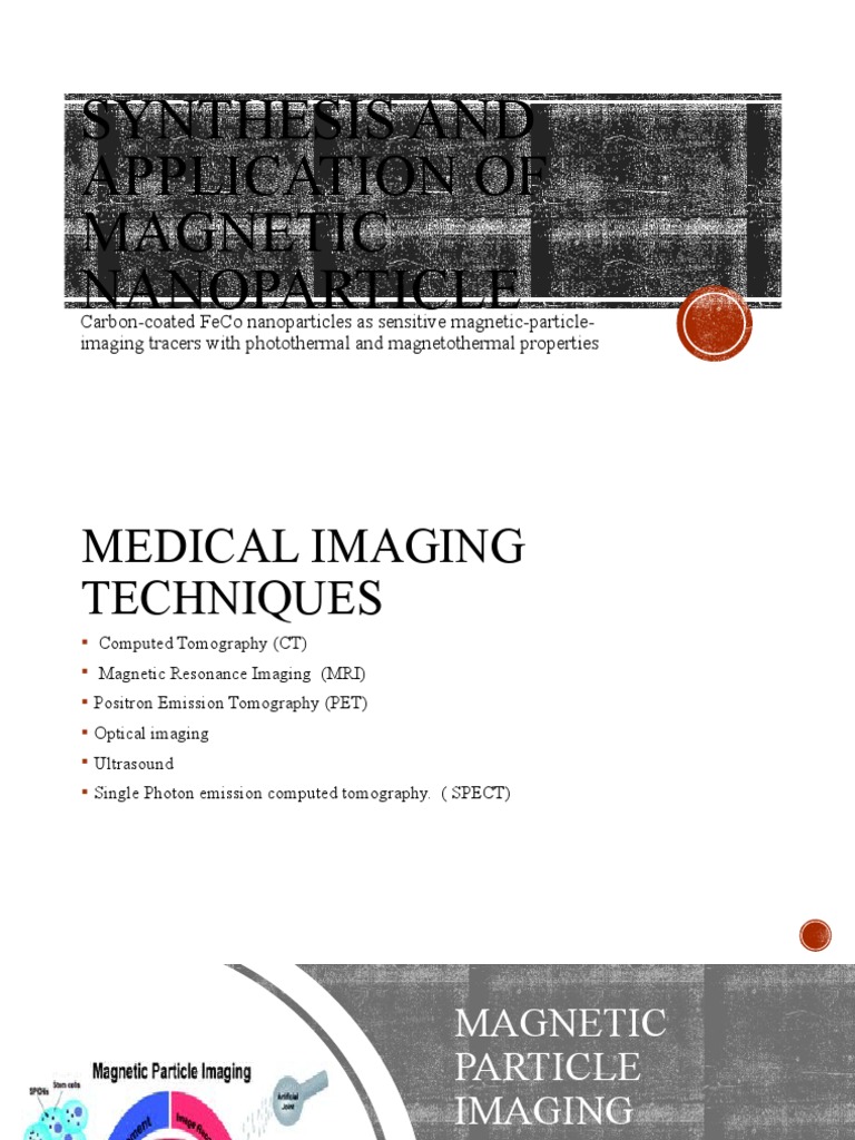Carbon-Coated FeCo Nanoparticles in MPI | PDF | Medical Imaging ...