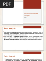 Financial Statement Analysis: Ratios