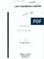 Shostakovich Festive Overture VN 1 PDF