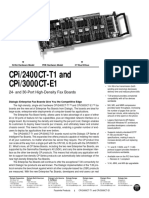 Cpi/2400Ct-T1 and Cpi/3000Ct-E1: 24-And 30-Port High-Density Fax Boards