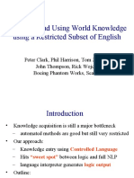 Acquiring and Using World Knowledge Using A Restricted Subset of English