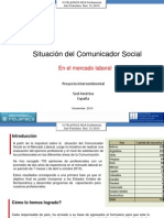 Situación Laboral del Comunicador Social  (Diagnóstico)