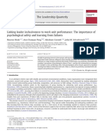 Hirak Et Al - 2011 Linking Leader Inclusiveness To Work Unit Performance PDF
