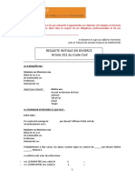 Modele de Requete Initiale en Divorce PDF