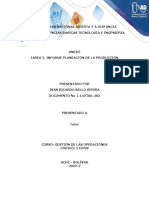 Tarea 2 Informe Planeación de La Producción