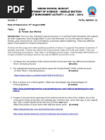 Class 7 - Subject Enrichment Activity-1 - 2020-2021