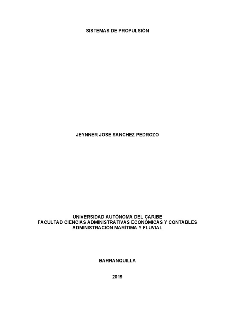 Sistemas de Propulsión PDF Propulsión Máquinas