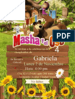 Masha y El Oso 02 Invitacion