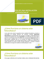 Instalación fotovoltaica: componentes y funcionamiento