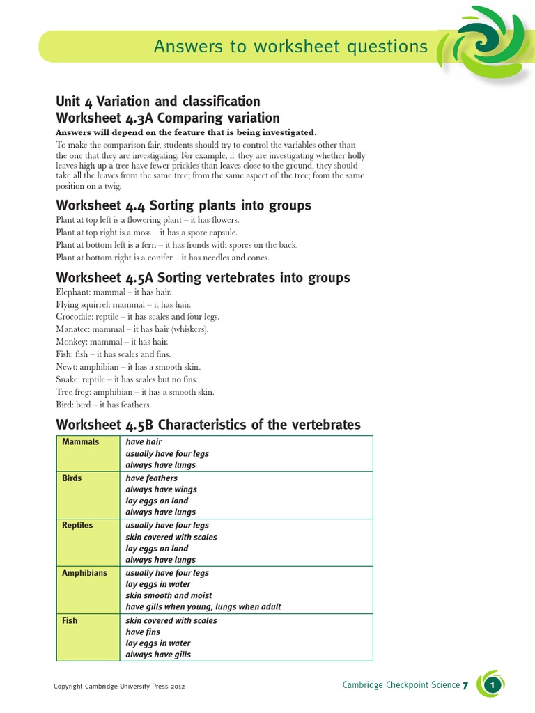 Awq U4 Amphibian Mammals