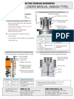 Special Tool Users Manual (Amada Type) : Forming Tool Technical Information