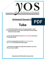 Tuba Orchestral Excerpts NYOS Auditions