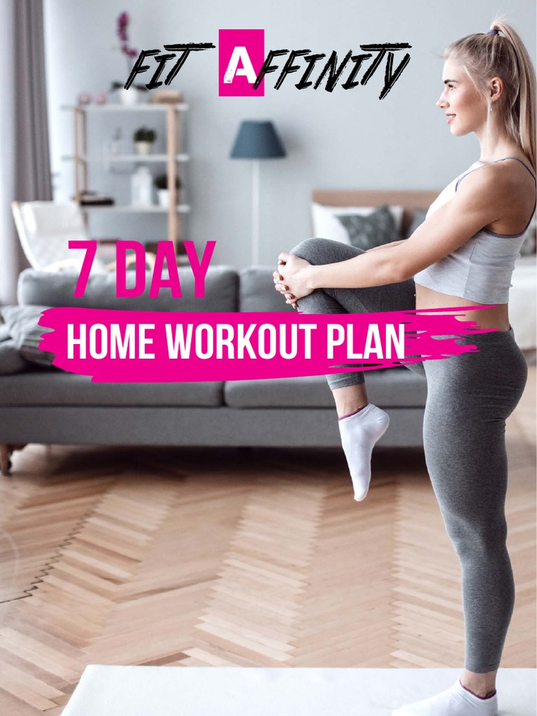 7 Day Home Workout Plan | PDF | Strength Training | Aerobic Exercise